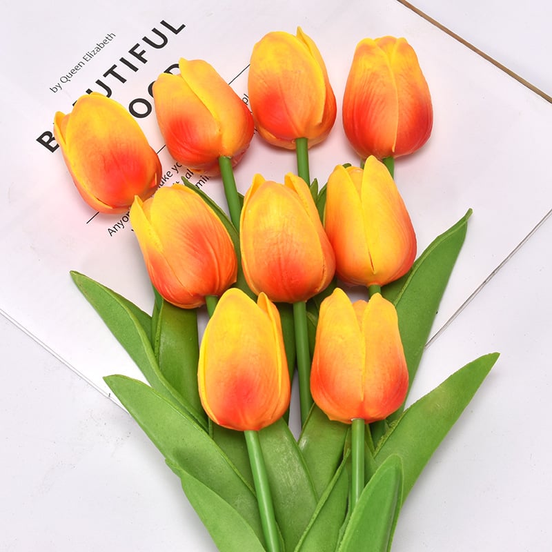 lusailstore- UV resistant realistic artificial tulip flower