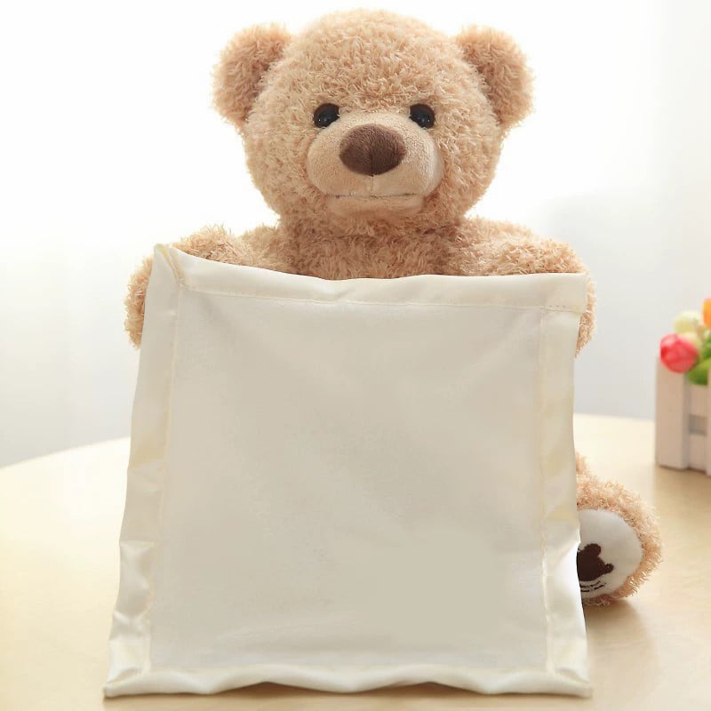 lusailstore - peek a boo teddy bear toy
