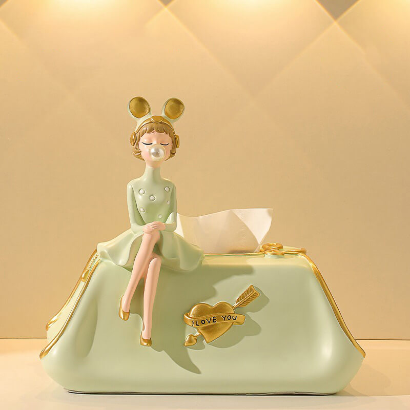 lusailstore - Elegant Bubble Girl Tissue Box