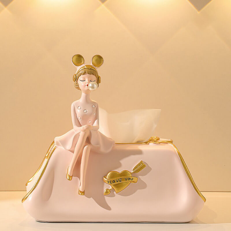 lusailstore - Elegant Bubble Girl Tissue Box