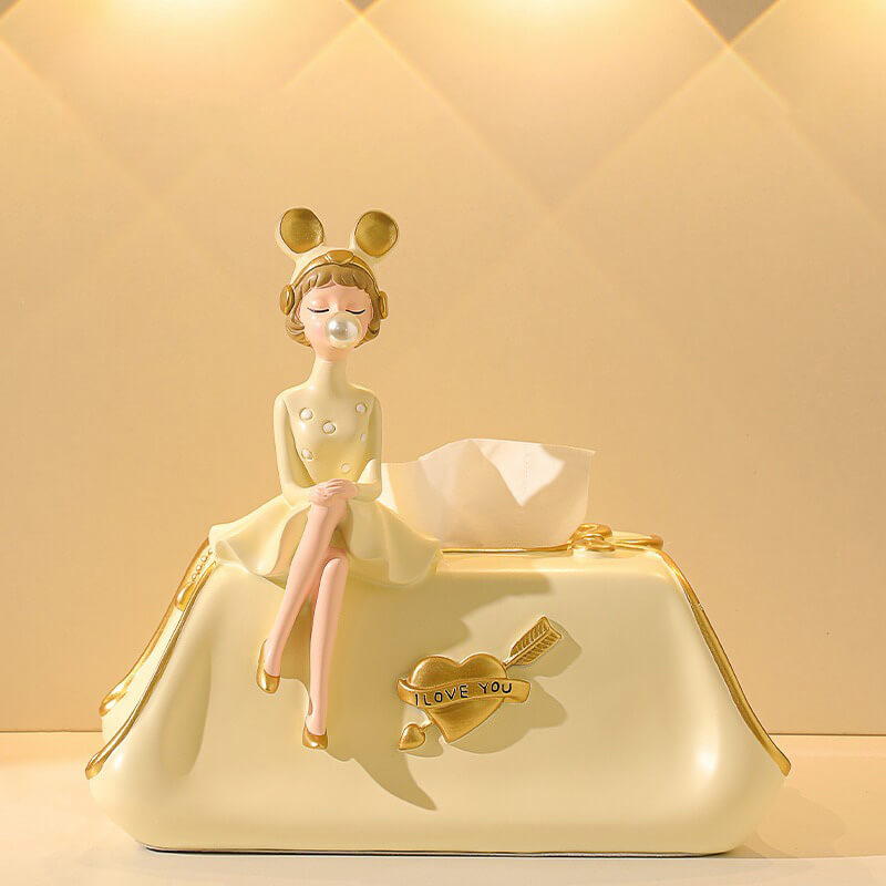 lusailstore - Elegant Bubble Girl Tissue Box