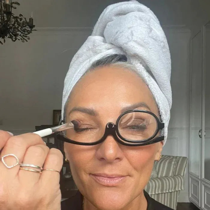 lusailstore - Rotating Makeup Glasses: Precision and Comfort