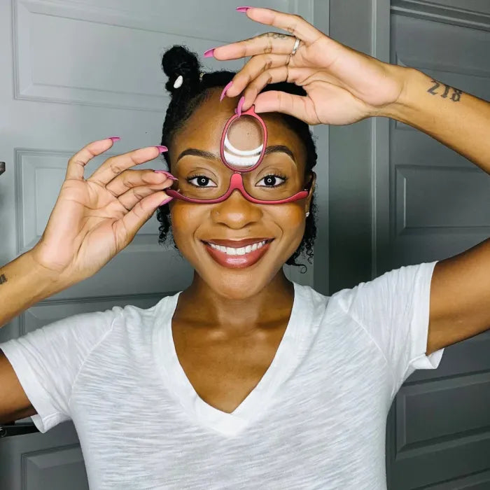 lusailstore - Rotating Makeup Glasses: Precision and Comfort