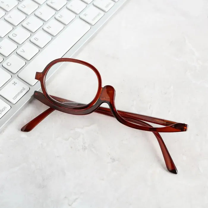 lusailstore - Rotating Makeup Glasses: Precision and Comfort