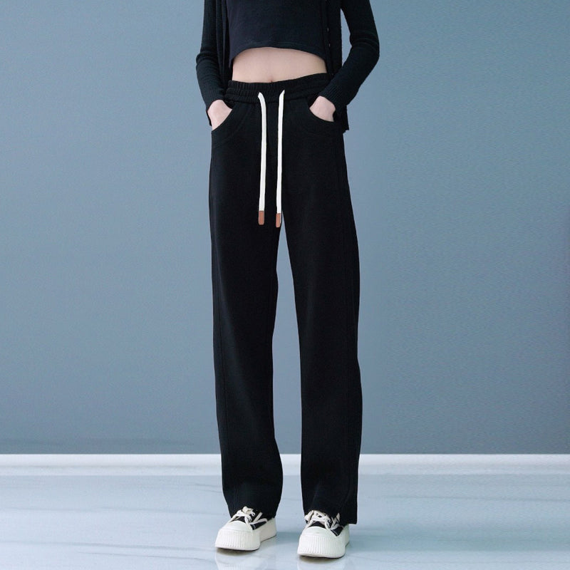 lusailstore-Women's Comfortable High Waist Straight Leg Pants