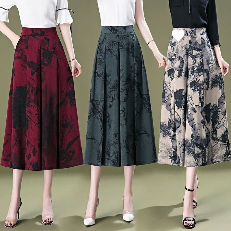 lusailstore - Women’s Elegant Chiffon Wide Leg Culottes