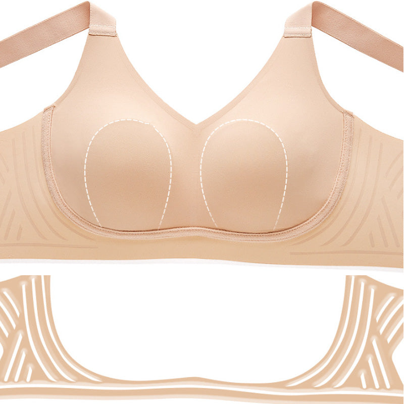 lusailstore-Wire-Free Non-Marking Skin-Friendly Push-Up Bra