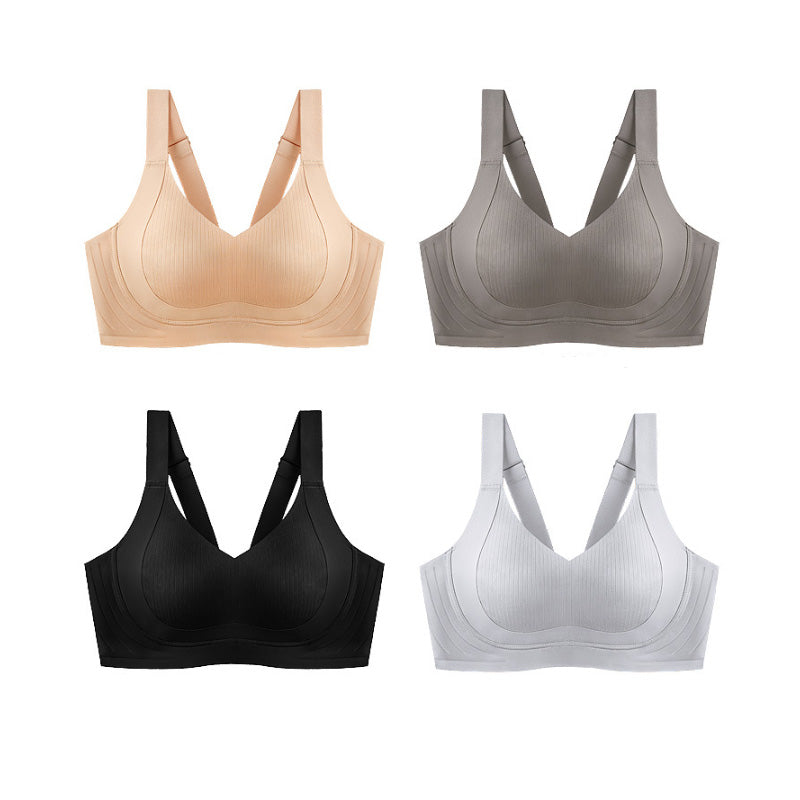 lusailstore-Wire-Free Non-Marking Skin-Friendly Push-Up Bra