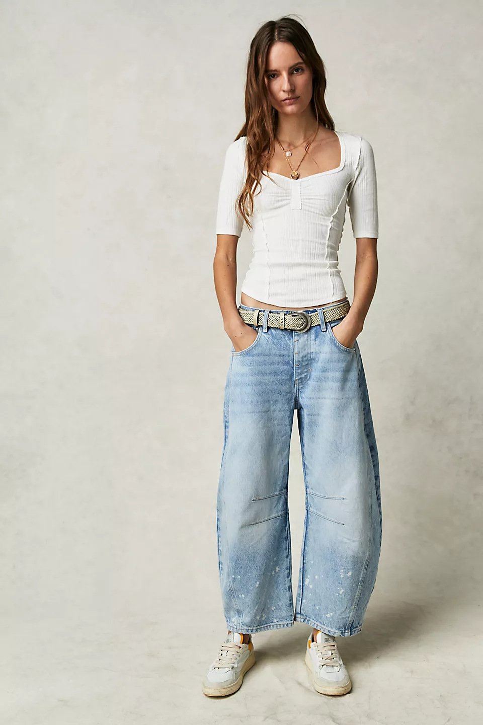 🎁Huge Sale 58% OFF🔥Lucky You Mid-Rise Barrel Jeans