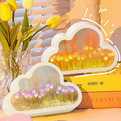 lusailstore - diy tulip mirror night light