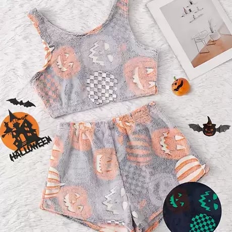 lusailstore - Halloween Luminous Pajamas