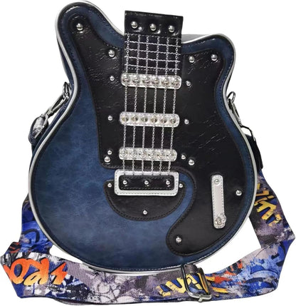 lusailstore - Guitar Shaped Crossbody Shoulder Bag