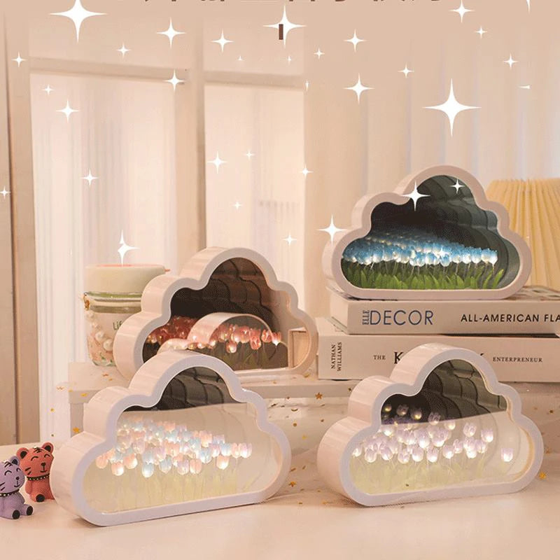 lusailstore - diy tulip mirror night light