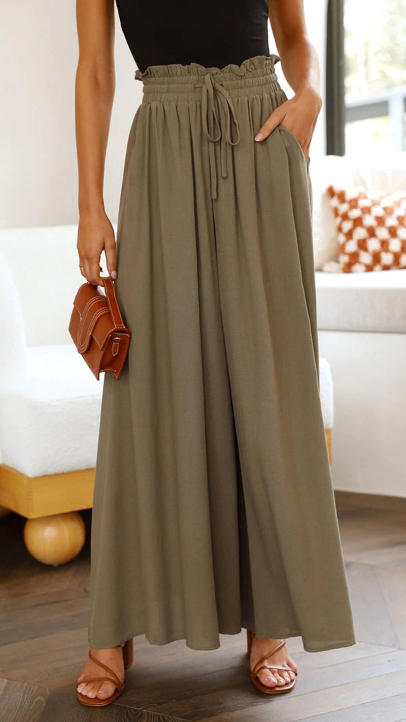 lusailstore - Women's Casual Wide Leg Pants