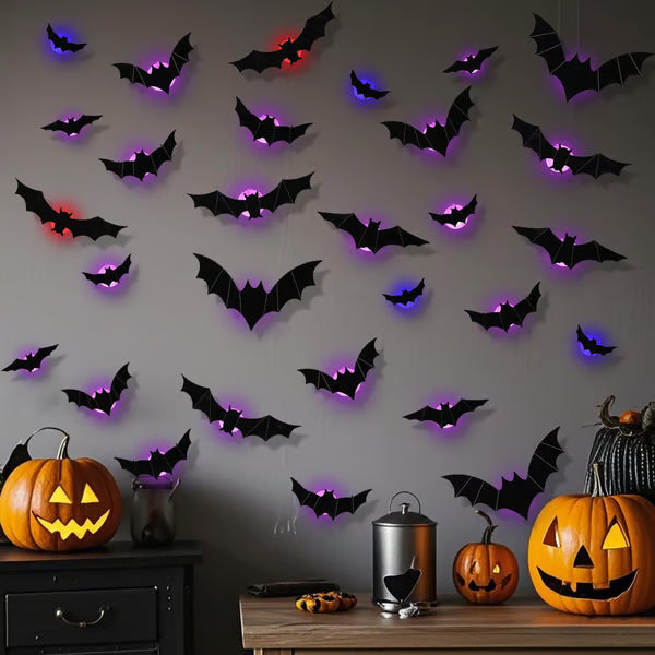 lusailstore - 3D Bat Light Decoration Set