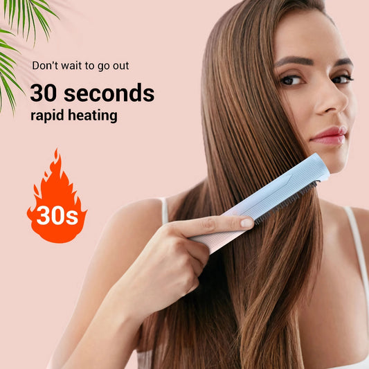 lusailstore - cordless portable heated hair brush