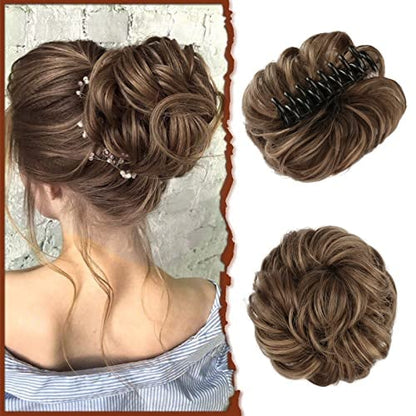 lusailstore-Claw Clip Messy Bun Hair Piece