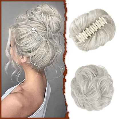 lusailstore-Claw Clip Messy Bun Hair Piece