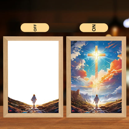 lusailstore - 4D LED Painted Jesus Night Light