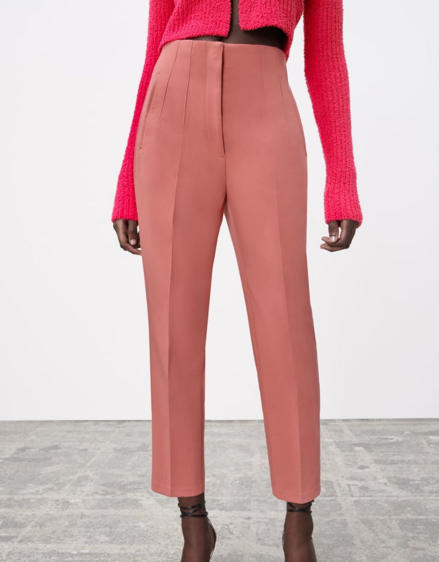 lusailstore - Tailored Pleat High Waist Pants