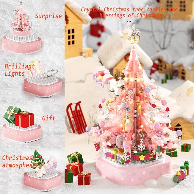 lusail store - Christmas tree building block music box