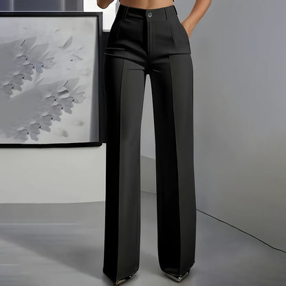 lusailstore -Women's High Waisted Slim Formal Pants