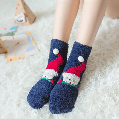 lusailstore - Cute Christmas Style Thick Warm Socks