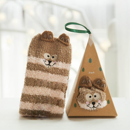 lusailstore - Cute Christmas Style Thick Warm Socks