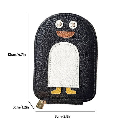 lusailstore - Cute Penguins PU Credit Card Coin Wallet