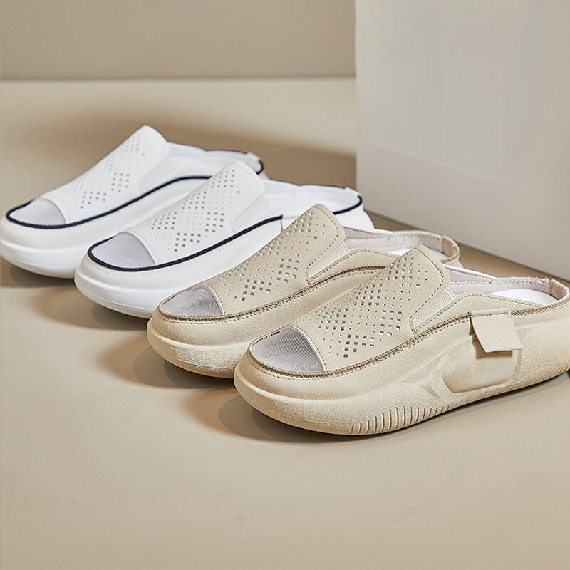 lusailstore-Half Supported Breathable Sneaker Sandals