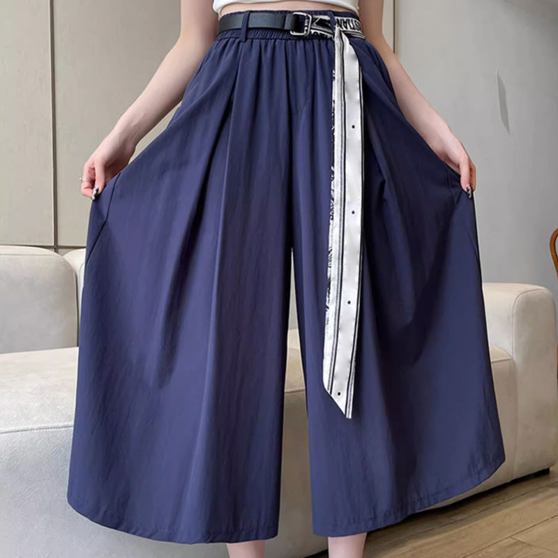 lusailstore-A-line Waistband Skirt Pants for Women