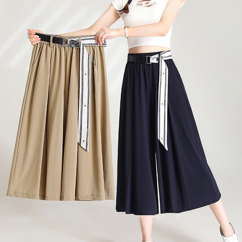 lusailstore-A-line Waistband Skirt Pants for Women