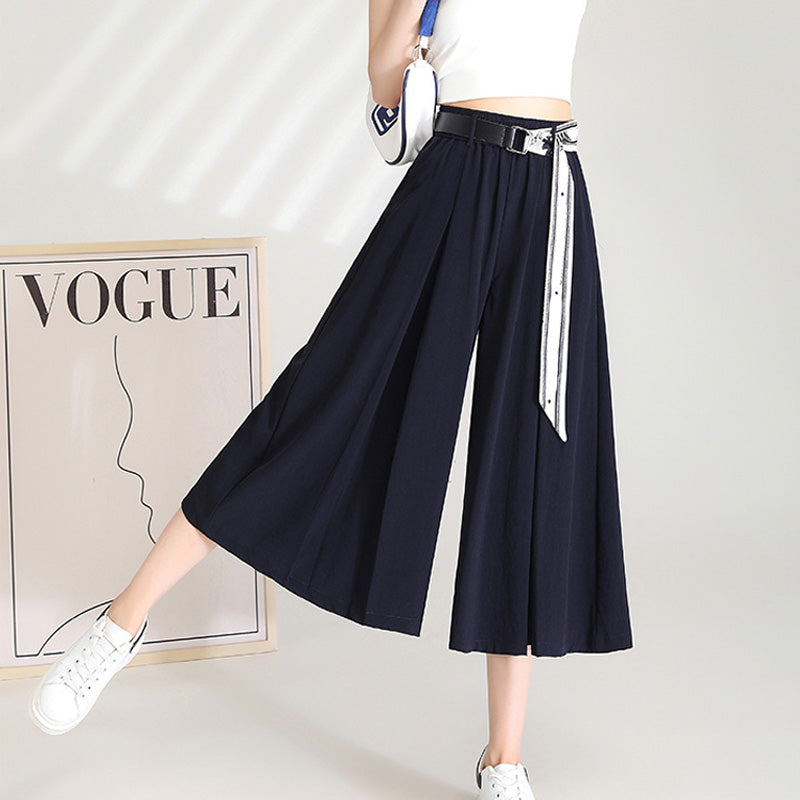 lusailstore-A-line Waistband Skirt Pants for Women