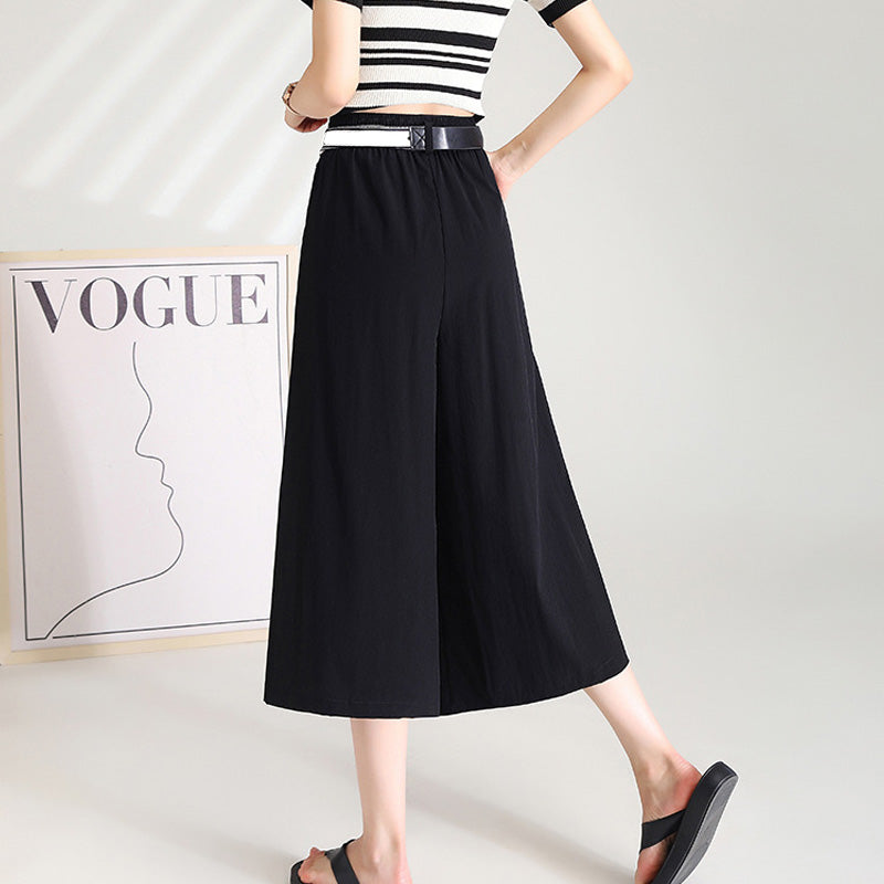 lusailstore-A-line Waistband Skirt Pants for Women