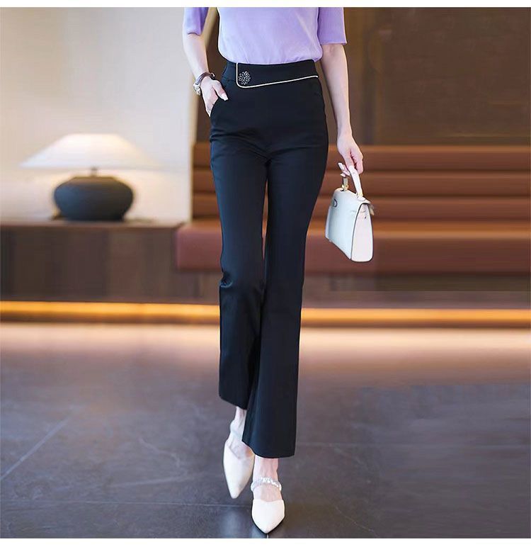 lusailstore - Women's High Waisted Stretch Bootcut Flared Pants