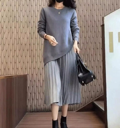 lusailstore - Women’s Two-Piece Knit Dress