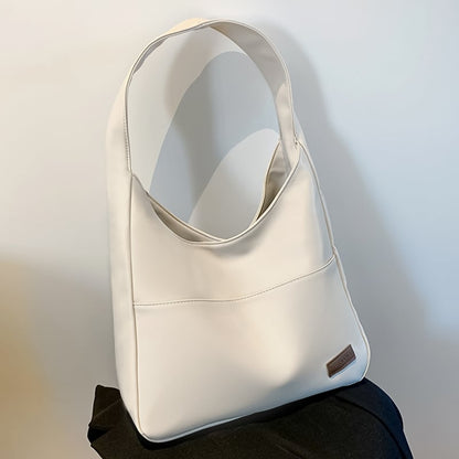 lusailstore - Simple PU leather tote bag