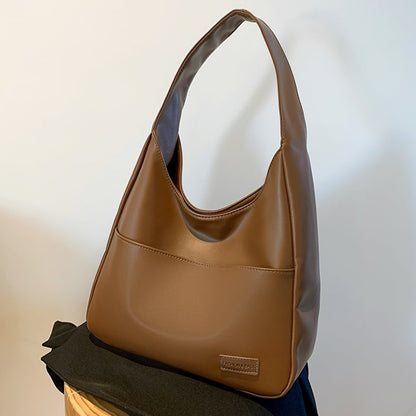 lusailstore - Simple PU leather tote bag