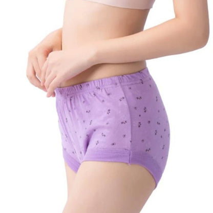 lusailstore -Plus size high-waisted women's pure cotton underwear
