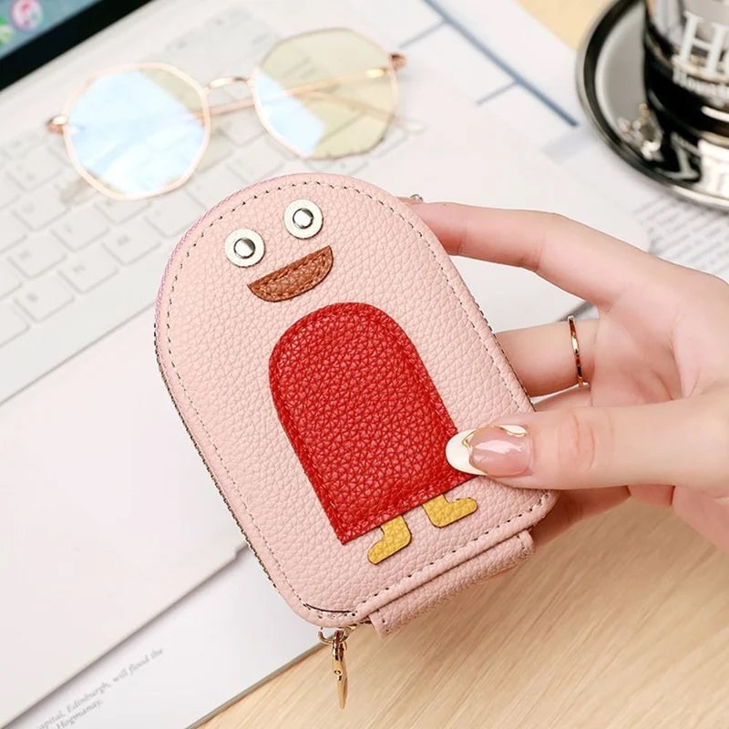 lusailstore - Cute Penguins PU Credit Card Coin Wallet