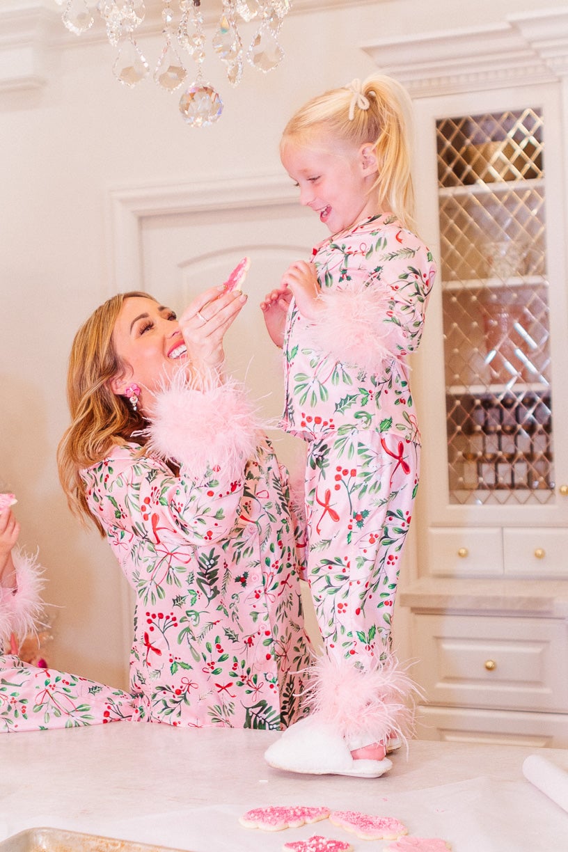 lusailstore - Bianca Pink Christmas Pajama Set