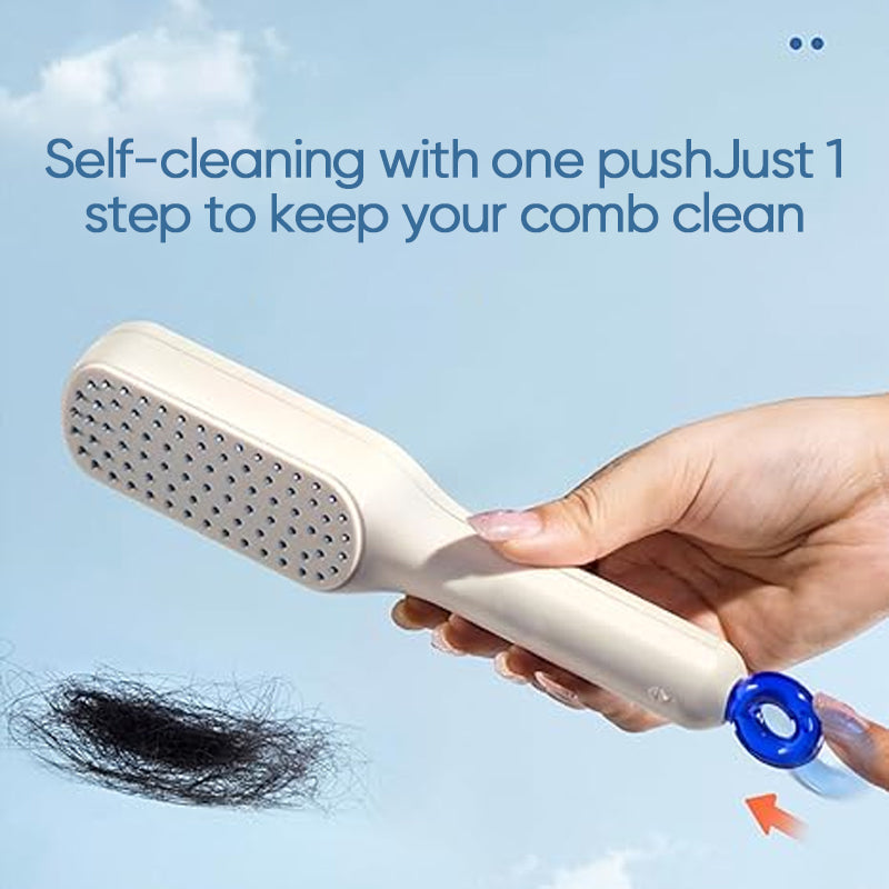 lusailstore - Self-Cleaning Anti-Static Massage Comb