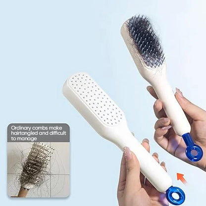 lusailstore - Self-Cleaning Anti-Static Massage Comb