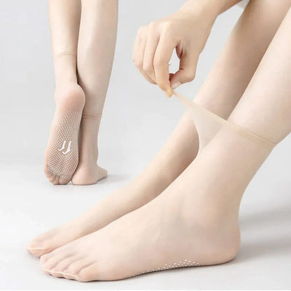 lusailstore - Invisible Slip-resistant Crystal Silk Socks