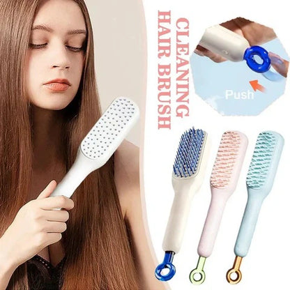 lusailstore - Self-Cleaning Anti-Static Massage Comb