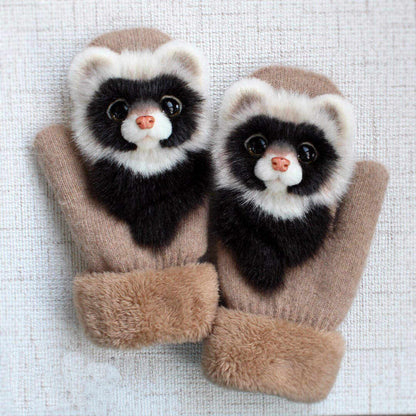 🌲Early Christmas Sale- SAVE 48% OFF - Hand-knitted animal Mittens