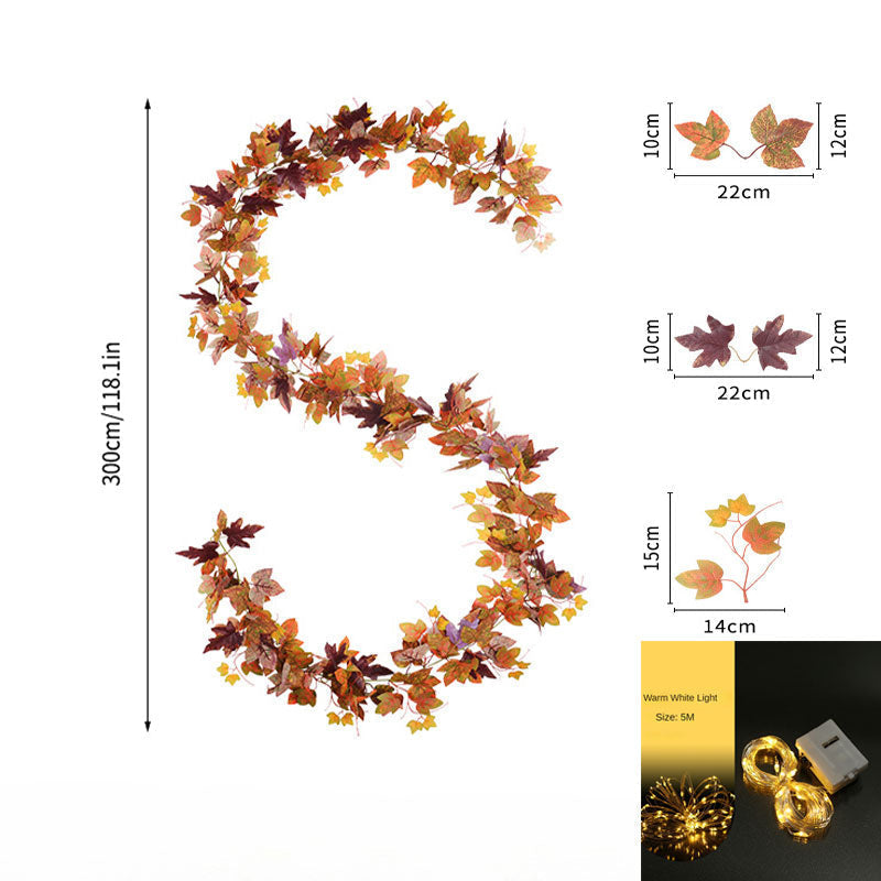 lusailstore - Autumn Leaves LED Garland