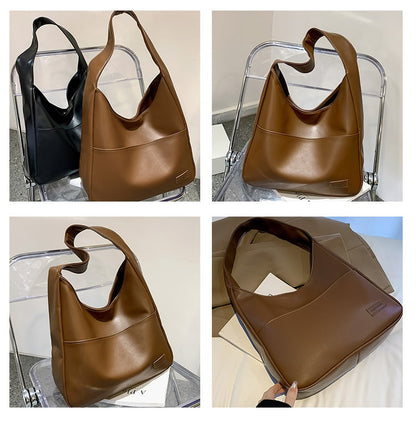 lusailstore - Simple PU leather tote bag