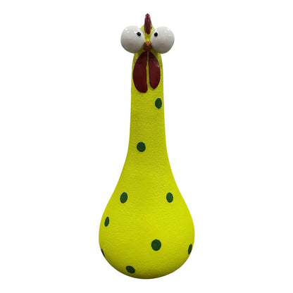 lusailstore - long neck big eye chicken ornaments decor