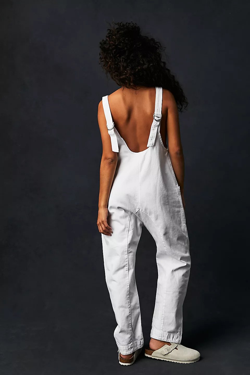 lusailstore- Denim Jumpsuit With Pockets